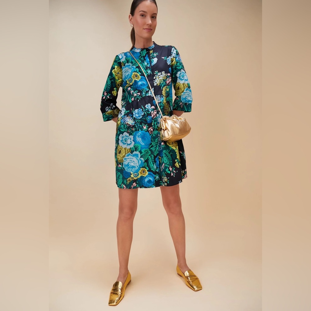 Tuckernuck Verdant Royal Shirt Dress
